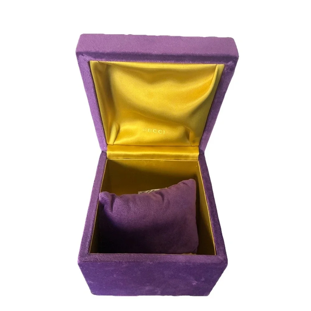 Gucci‎ Box Purple Velvet Bracelet Watch Accessories 5x5x4.5